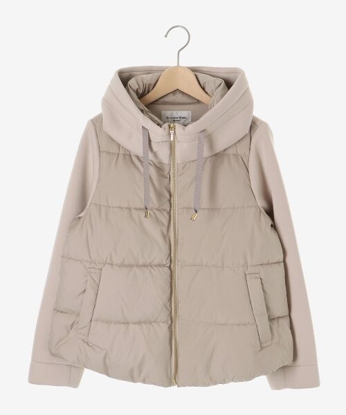 le.coeur blanc / ルクールブラン ブルゾン | カットボンディング×スムースタフタショートブルゾン | 詳細1