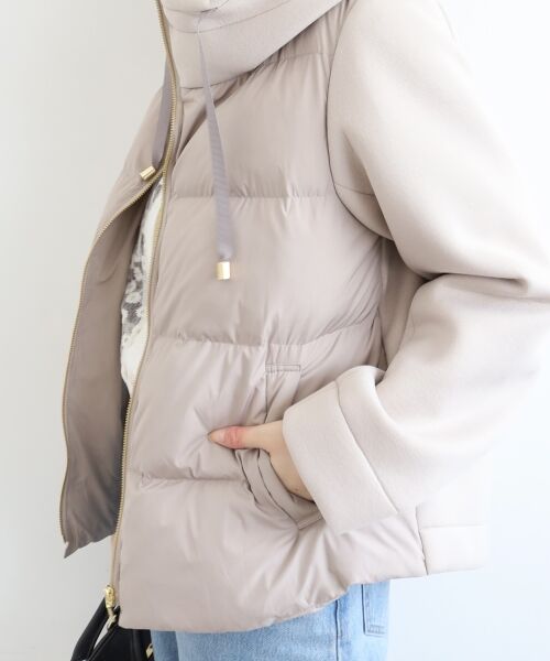 le.coeur blanc / ルクールブラン ブルゾン | カットボンディング×スムースタフタショートブルゾン | 詳細11