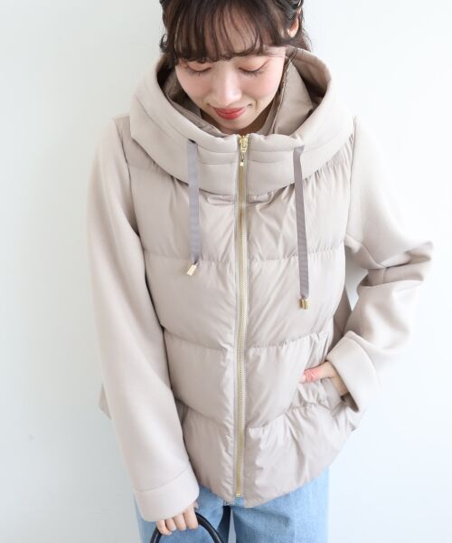 le.coeur blanc / ルクールブラン ブルゾン | カットボンディング×スムースタフタショートブルゾン | 詳細12