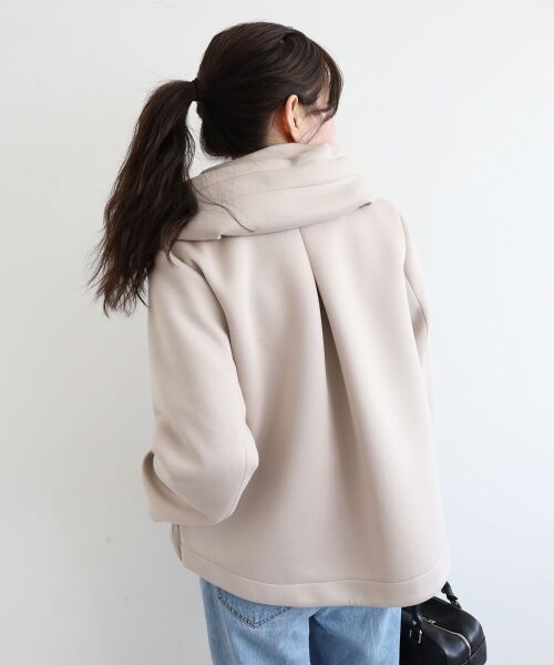 le.coeur blanc / ルクールブラン ブルゾン | カットボンディング×スムースタフタショートブルゾン | 詳細14