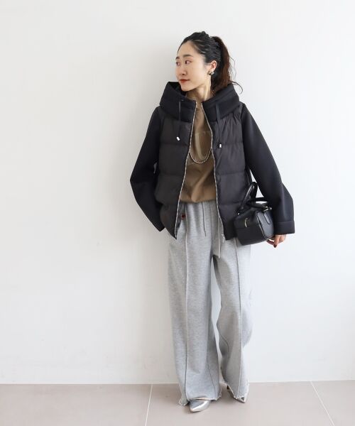 le.coeur blanc / ルクールブラン ブルゾン | カットボンディング×スムースタフタショートブルゾン | 詳細22