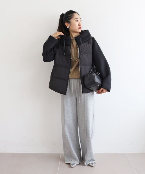 le.coeur blanc / ルクールブラン ブルゾン | カットボンディング×スムースタフタショートブルゾン | 詳細24