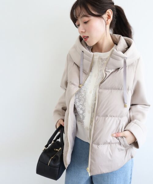 le.coeur blanc / ルクールブラン ブルゾン | カットボンディング×スムースタフタショートブルゾン | 詳細4