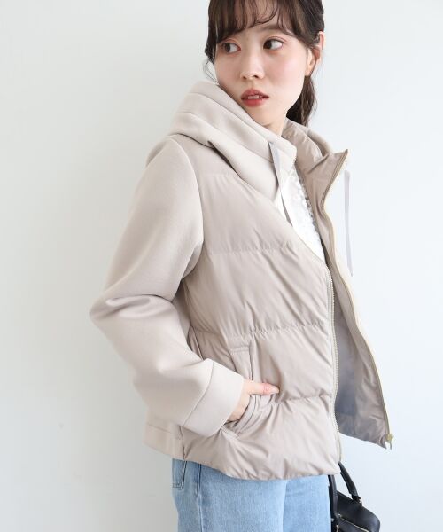 le.coeur blanc / ルクールブラン ブルゾン | カットボンディング×スムースタフタショートブルゾン | 詳細6