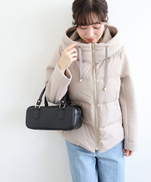 le.coeur blanc / ルクールブラン ブルゾン | カットボンディング×スムースタフタショートブルゾン | 詳細7