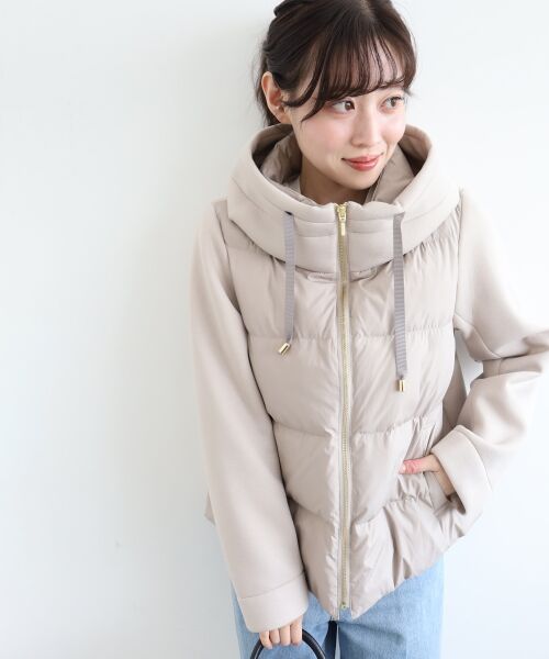 le.coeur blanc / ルクールブラン ブルゾン | カットボンディング×スムースタフタショートブルゾン | 詳細8