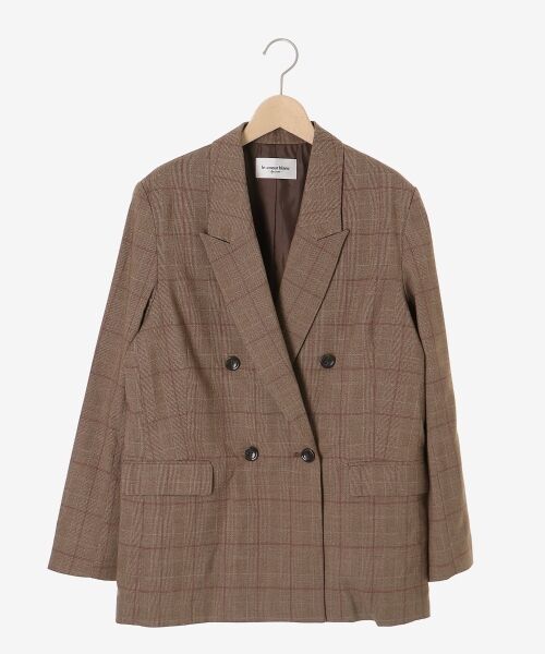 le.coeur blanc / ルクールブラン テーラードジャケット | グレンチェックダブルブレストジャケット | 詳細1