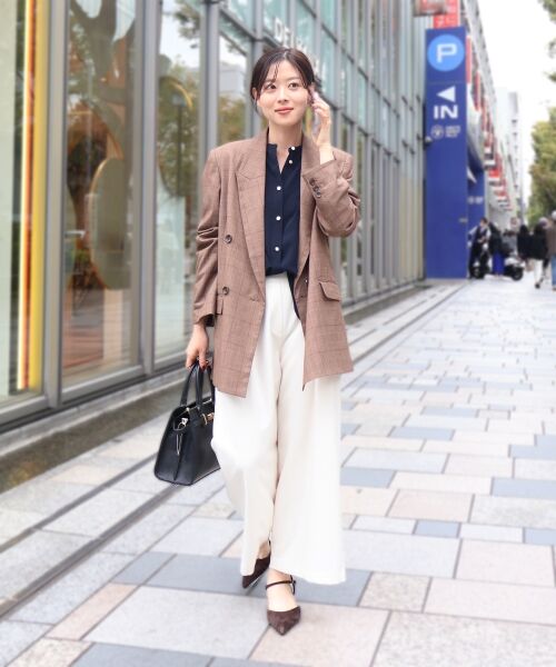 le.coeur blanc / ルクールブラン テーラードジャケット | グレンチェックダブルブレストジャケット | 詳細11