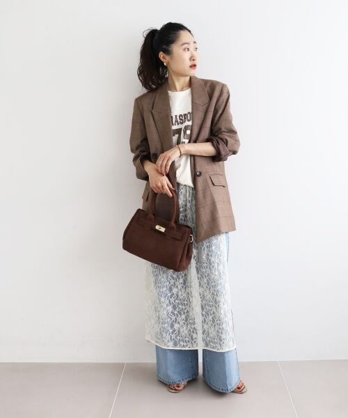 le.coeur blanc / ルクールブラン テーラードジャケット | グレンチェックダブルブレストジャケット | 詳細18