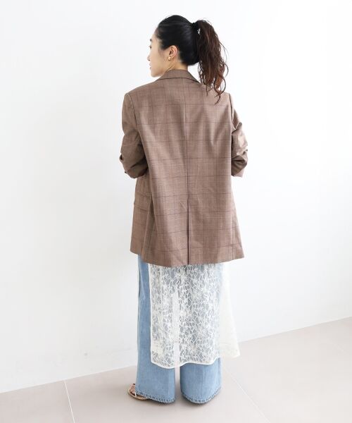 le.coeur blanc / ルクールブラン テーラードジャケット | グレンチェックダブルブレストジャケット | 詳細20