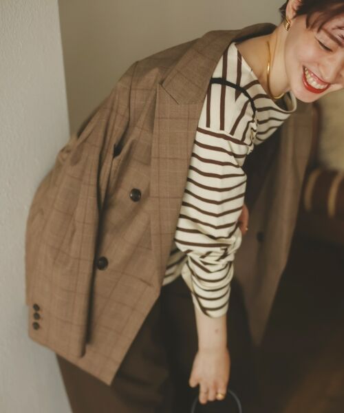 le.coeur blanc / ルクールブラン テーラードジャケット | グレンチェックダブルブレストジャケット | 詳細24