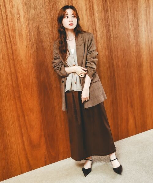 le.coeur blanc / ルクールブラン テーラードジャケット | グレンチェックダブルブレストジャケット | 詳細7