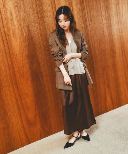 le.coeur blanc / ルクールブラン テーラードジャケット | グレンチェックダブルブレストジャケット | 詳細8