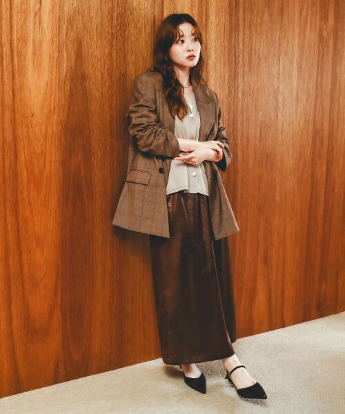 le.coeur blanc / ルクールブラン テーラードジャケット | グレンチェックダブルブレストジャケット | 詳細9