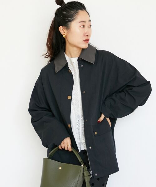 le.coeur blanc / ルクールブラン その他アウター | 異素材カラーワークジャケット | 詳細11