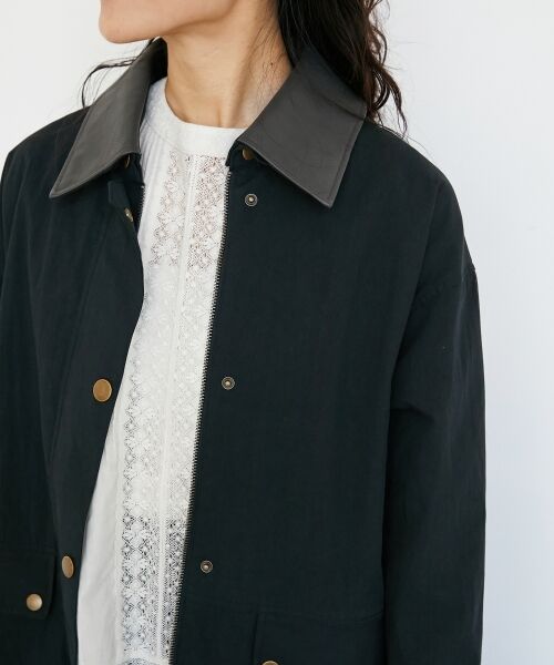 le.coeur blanc / ルクールブラン その他アウター | 異素材カラーワークジャケット | 詳細12