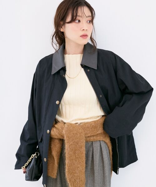 le.coeur blanc / ルクールブラン その他アウター | 異素材カラーワークジャケット | 詳細2