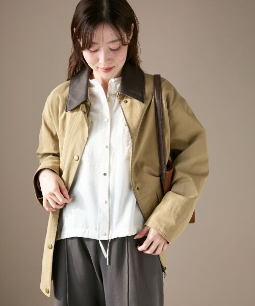 le.coeur blanc / ルクールブラン その他アウター | 異素材カラーワークジャケット | 詳細22