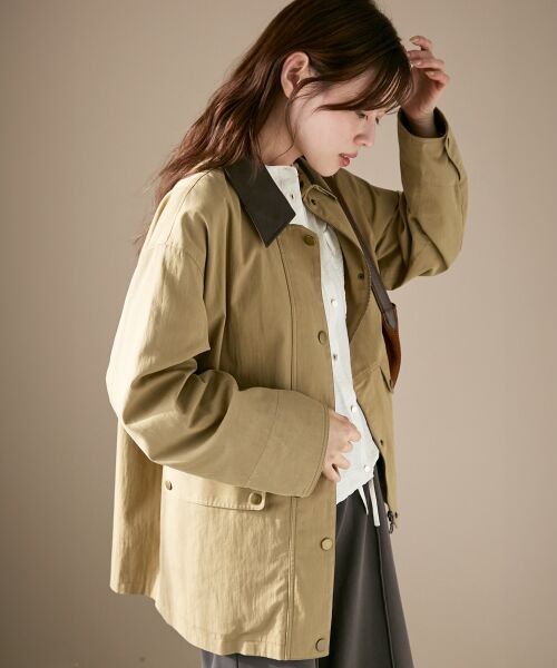 le.coeur blanc / ルクールブラン その他アウター | 異素材カラーワークジャケット | 詳細23