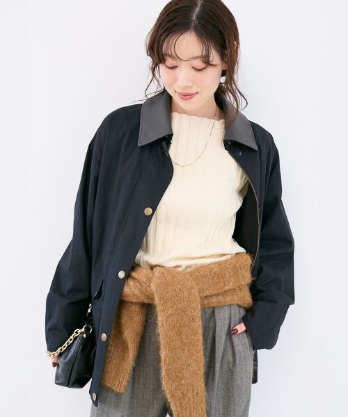 le.coeur blanc / ルクールブラン その他アウター | 異素材カラーワークジャケット | 詳細3