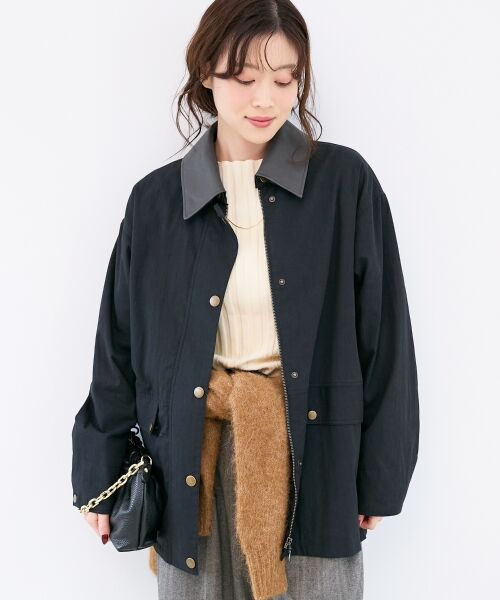 le.coeur blanc / ルクールブラン その他アウター | 異素材カラーワークジャケット | 詳細4