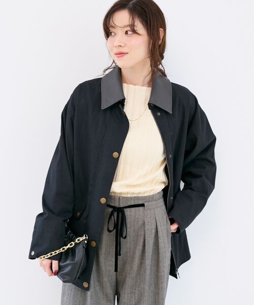 le.coeur blanc / ルクールブラン その他アウター | 異素材カラーワークジャケット | 詳細6