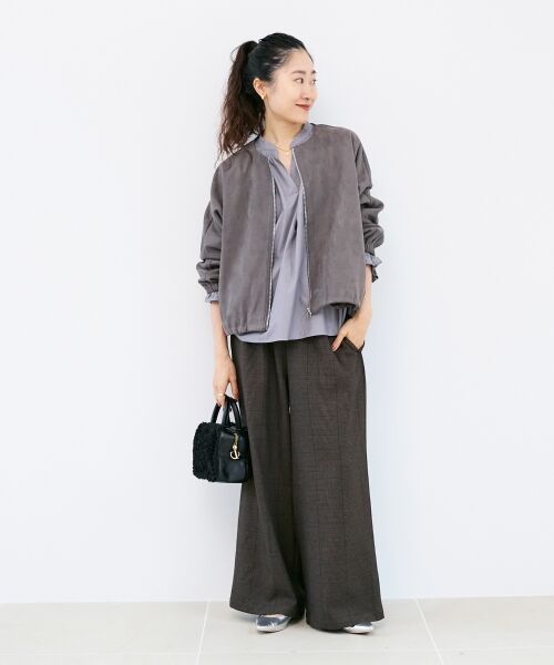 le.coeur blanc / ルクールブラン ブルゾン | 異素材ボリュームスリーブブルゾン | 詳細11