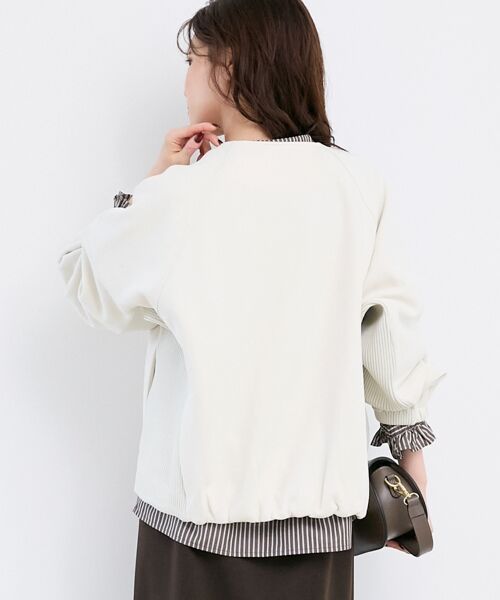 le.coeur blanc / ルクールブラン ブルゾン | 異素材ボリュームスリーブブルゾン | 詳細18