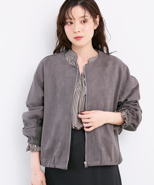 le.coeur blanc / ルクールブラン ブルゾン | 異素材ボリュームスリーブブルゾン | 詳細3