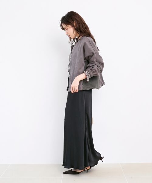 le.coeur blanc / ルクールブラン ブルゾン | 異素材ボリュームスリーブブルゾン | 詳細8