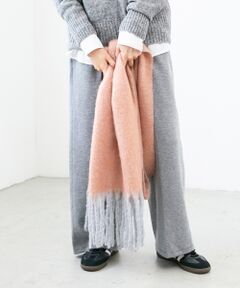 le.coeur blanc / ルクールブラン マフラー・ショール・スヌード・ストール | 《手洗い可能》ヘアリーカラーマフラー