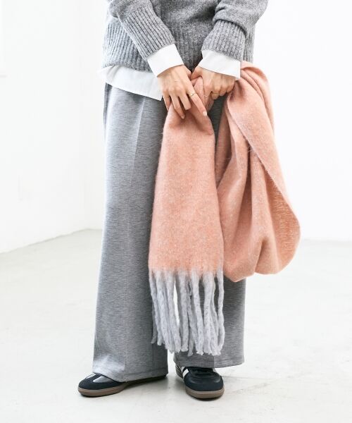 le.coeur blanc / ルクールブラン マフラー・ショール・スヌード・ストール | 《手洗い可能》ヘアリーカラーマフラー | 詳細11