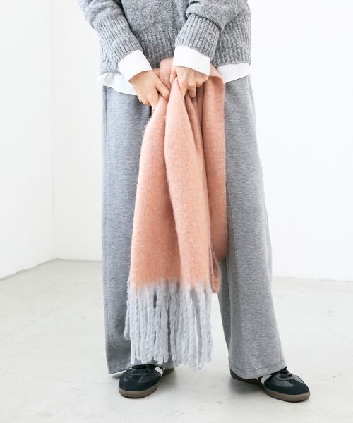 le.coeur blanc / ルクールブラン マフラー・ショール・スヌード・ストール | 《手洗い可能》ヘアリーカラーマフラー | 詳細12
