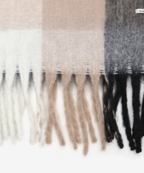 le.coeur blanc / ルクールブラン マフラー・ショール・スヌード・ストール | マルチチェックストール | 詳細13