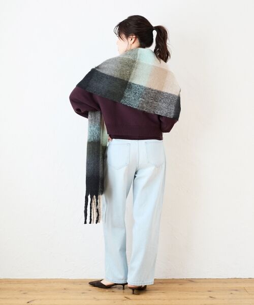 le.coeur blanc / ルクールブラン マフラー・ショール・スヌード・ストール | マルチチェックストール | 詳細6