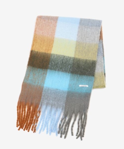 le.coeur blanc / ルクールブラン マフラー・ショール・スヌード・ストール | マルチチェックストール | 詳細7