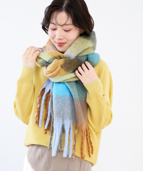 le.coeur blanc / ルクールブラン マフラー・ショール・スヌード・ストール | マルチチェックストール | 詳細9