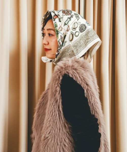 le.coeur blanc / ルクールブラン バンダナ・スカーフ | AULENTTIヴィンテージスカーフ | 詳細18