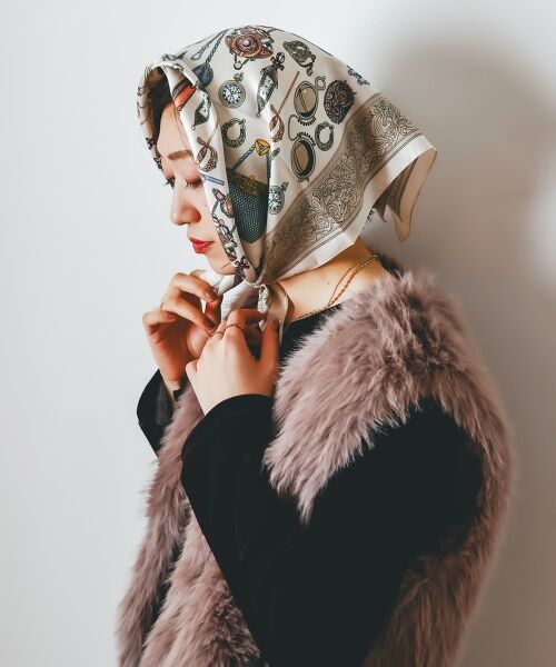 le.coeur blanc / ルクールブラン バンダナ・スカーフ | AULENTTIヴィンテージスカーフ | 詳細22