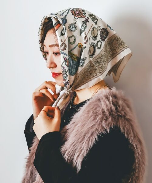 le.coeur blanc / ルクールブラン バンダナ・スカーフ | AULENTTIヴィンテージスカーフ | 詳細23