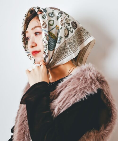 le.coeur blanc / ルクールブラン バンダナ・スカーフ | AULENTTIヴィンテージスカーフ | 詳細24