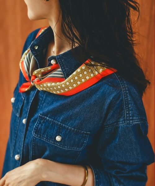 le.coeur blanc / ルクールブラン バンダナ・スカーフ | AULENTTIヴィンテージスカーフ | 詳細4