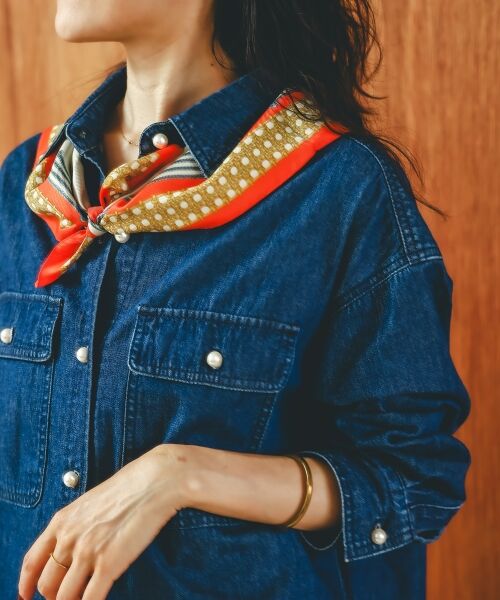 le.coeur blanc / ルクールブラン バンダナ・スカーフ | AULENTTIヴィンテージスカーフ | 詳細5