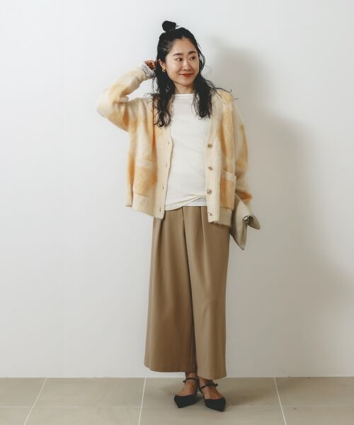 le.coeur blanc / ルクールブラン カーディガン・ボレロ | TORRAZZO DONNA別注アーガイルニットカーデ | 詳細13