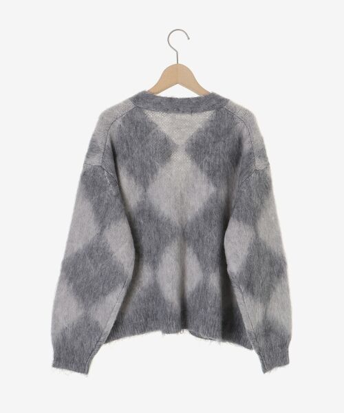 le.coeur blanc / ルクールブラン カーディガン・ボレロ | TORRAZZO DONNA別注アーガイルニットカーデ | 詳細24