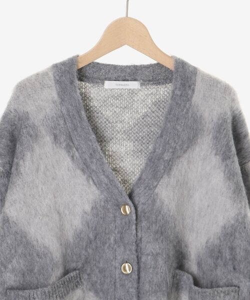 le.coeur blanc / ルクールブラン カーディガン・ボレロ | TORRAZZO DONNA別注アーガイルニットカーデ | 詳細25