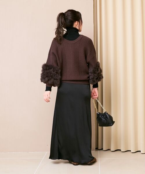 le.coeur blanc / ルクールブラン ニット・セーター | 《手洗い可能》TORRAZZO DONNA別注ラビットファーニット | 詳細13