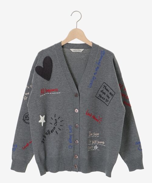 le.coeur blanc / ルクールブラン カーディガン・ボレロ | 《手洗い可能》TORRAZZO DONNA エンブロイダリーニットカーデ | 詳細15