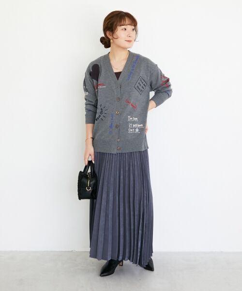 le.coeur blanc / ルクールブラン カーディガン・ボレロ | 《手洗い可能》TORRAZZO DONNA エンブロイダリーニットカーデ | 詳細22