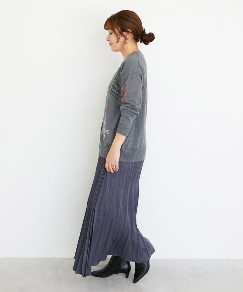 le.coeur blanc / ルクールブラン カーディガン・ボレロ | 《手洗い可能》TORRAZZO DONNA エンブロイダリーニットカーデ | 詳細25